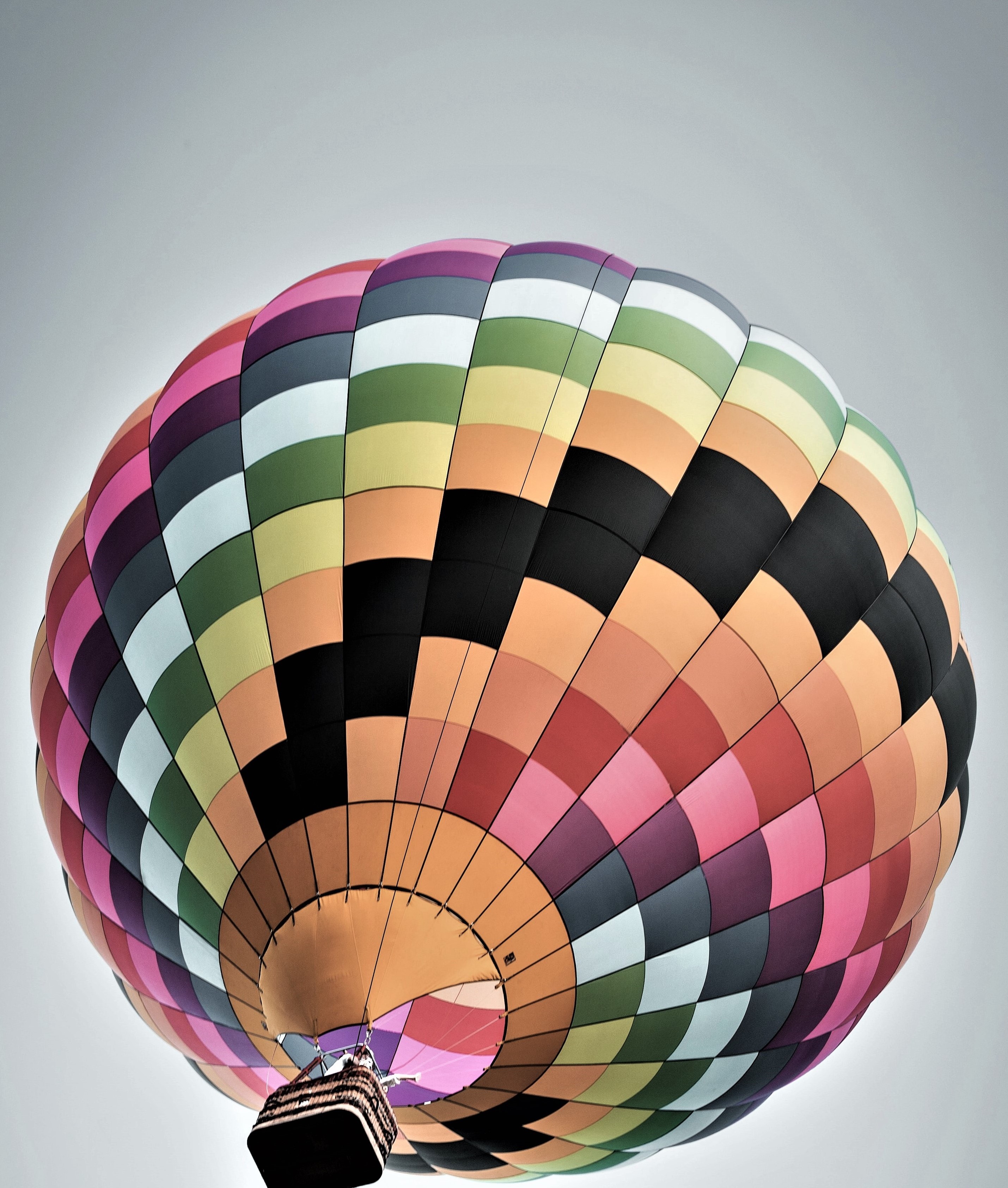 Heissluftballon beim Aufstieg