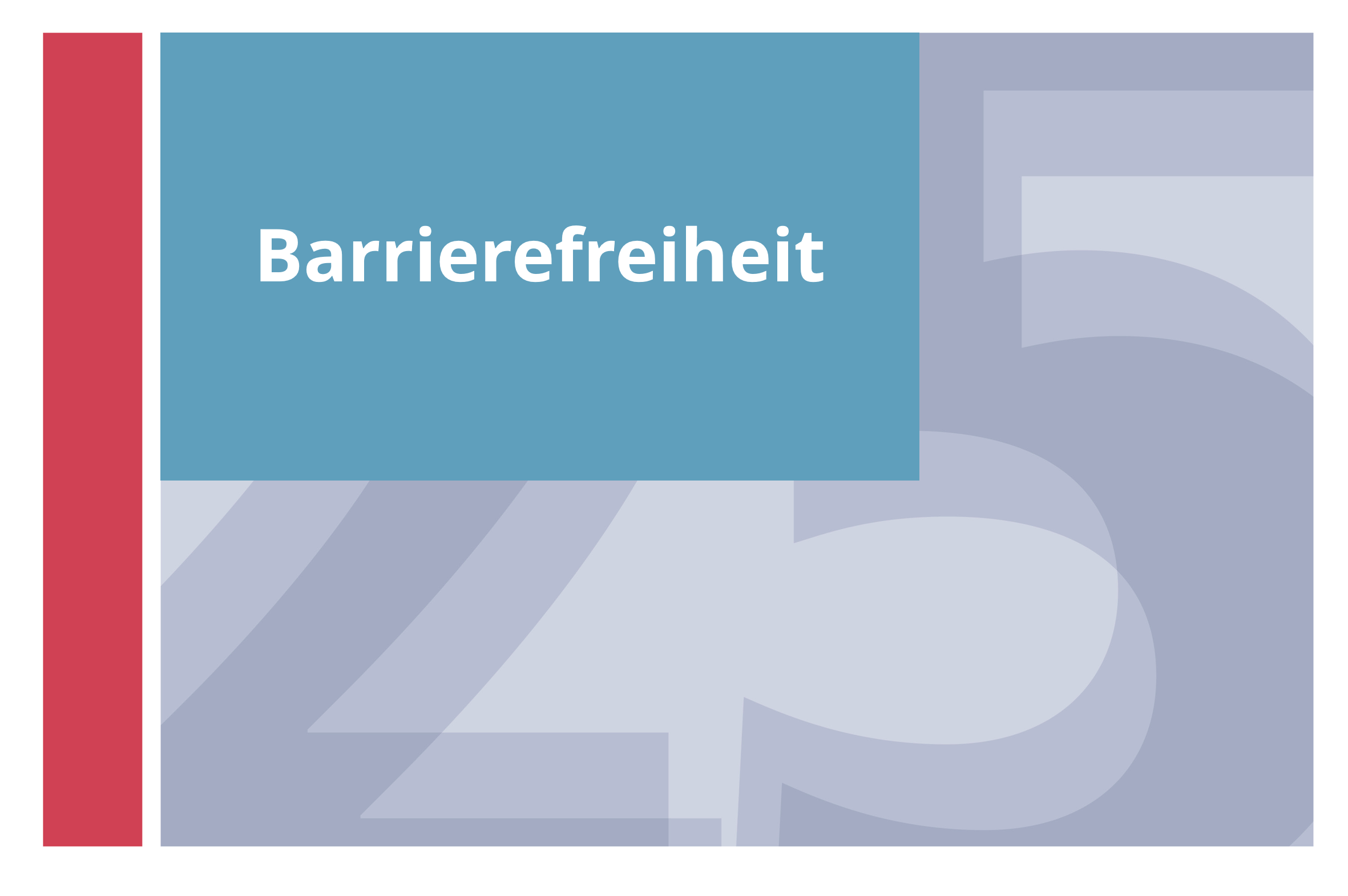  Barrierefreiheit 